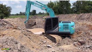 ใหม่ป้ายแดง KOBELCO SK140LC - 11 ทำงานได้ 2 เดือนกระจกหน้าแตกสะแล้ว