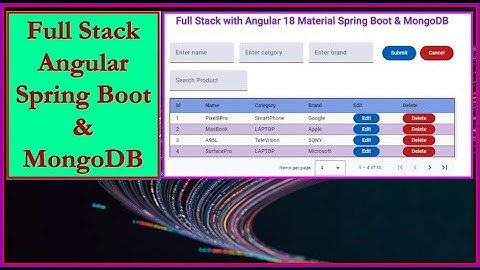 Build a Full Stack App with Angular 18, Spring Boot, and MongoDB