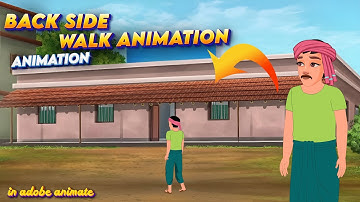 Master Character Walking Animation in Hindi| Back side character walk animation in adobe animate cc