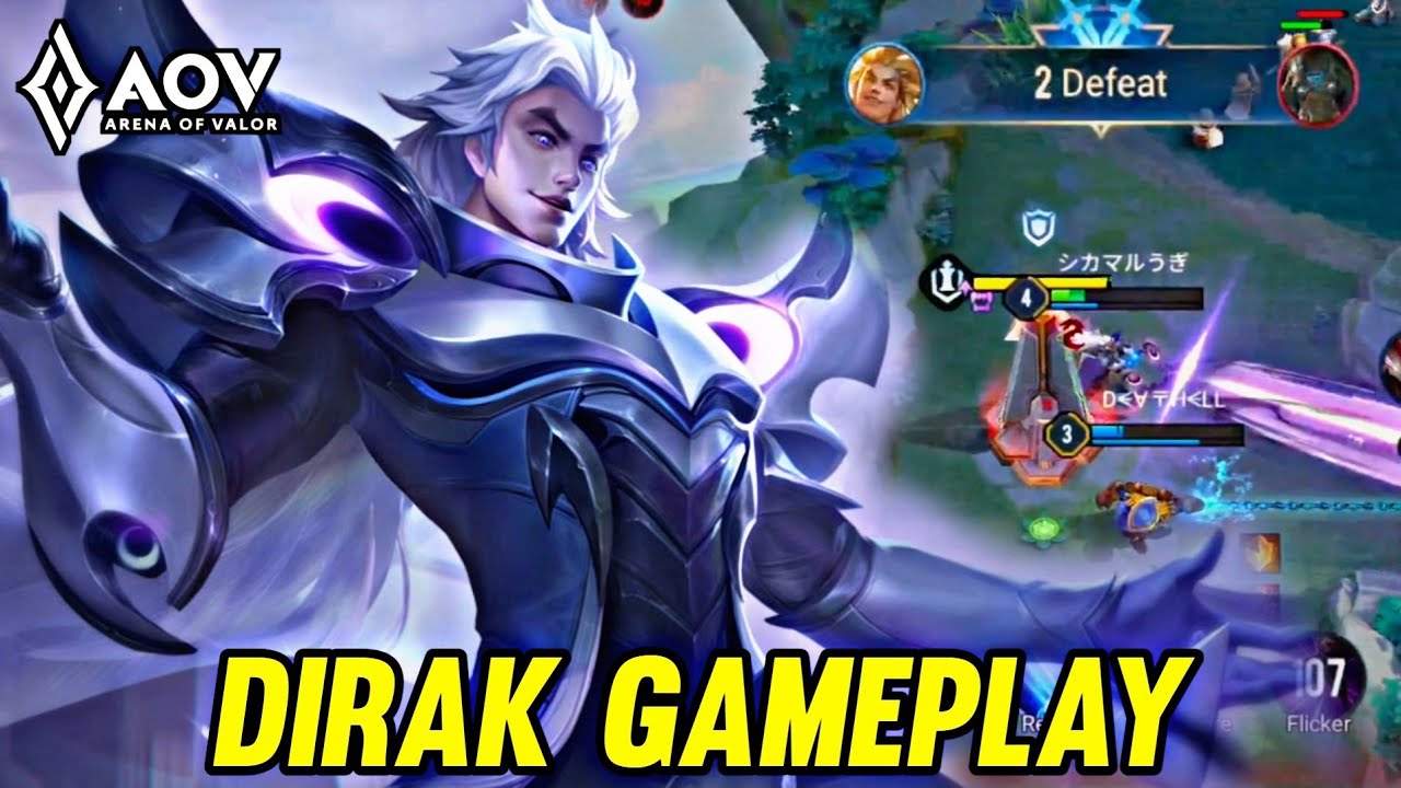 AOV : DIRAK GAMEPLAY | IN MID LANE - ARENA OF VALOR LIENQUANMOBILE ROV