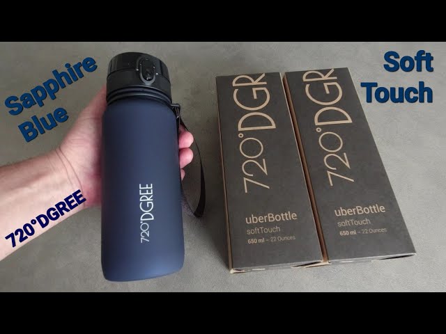 UNBOXING 720 DGREE Sapphire Blue 650 ml - 22 Ounces UBER BOTTLE SOFT TOUCH  - YouTube