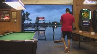 Huffman bar flooded during Harvey floods a second time