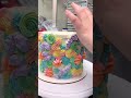 I love pastel rainbow #cake #cakedecorating #cakeboss... #Shorts #whisk.chick