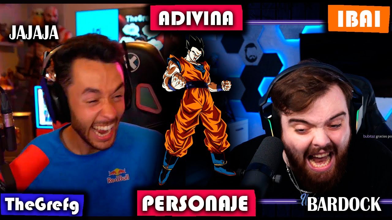 TheGrefg REACCIONA A Ibai ADIVINANDO EL PERSONAJE DE DRAGON BALL