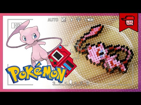 アイロンビーズ ポケットモンスター 伝説のポケモン ミュウキャラクターを作成する方法 전설의 포켓몬 펄러비즈 뮤 만들기 도안 Perler Beads Pokemon Mew Youtube