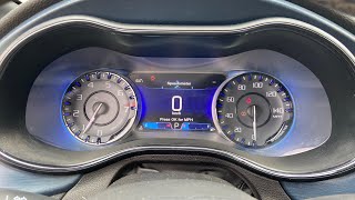 Chrysler 200 8 inch speedometer features, How to use it screenshot 3