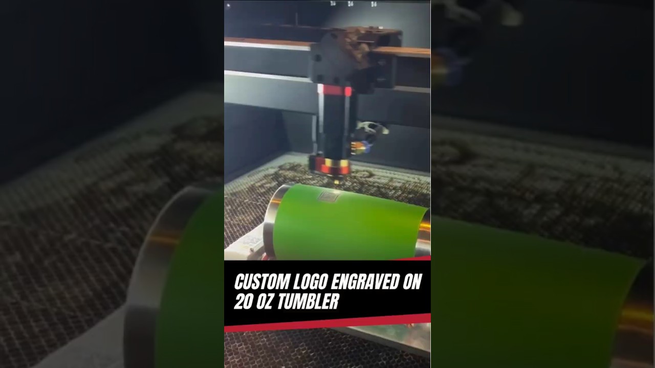 🧊 Crisp & Clean Tumbler Engraving | 20oz Laser Branding