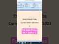 Add Current Date &amp; Time - MS Word Tricks | Ms Word Magical Tricks