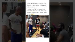 James Harden Teaches Young Hoopers To Work Hard