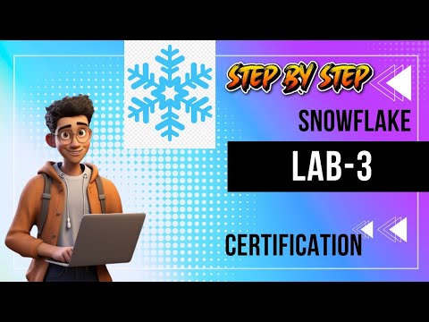 Master Snowflake Lab 3 — Finish Fast & Error-Free ✅#LearnSnowflake #CloudComputing  #DataWarehouse
