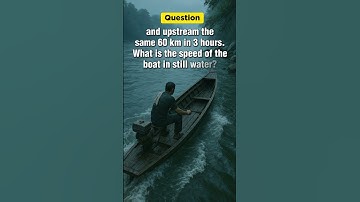 IIM Amritsar Puzzle: What’s the Boat’s Speed in Still Water?#iim #interview #logicpuzzles #mba