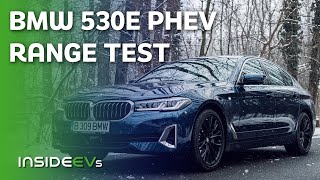 BMW 530e PHEV Electric Range Test (Cold)