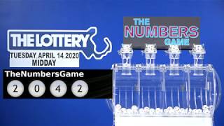Midday Numbers Game Drawing: Tuesday, April 14, 2020