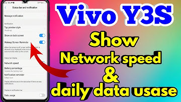 How To Show Daily Data Usage In Vivo Y3S | Vivo Y3S | 2021 Show Daily Data Usage