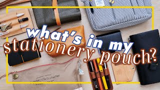 What's in my Stationery Pouch? 👝 Delfonics Medium Pouch & TSL Engineer Pouch