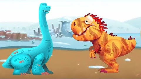 DINO BASH : Dinosaurs vs Cavemen Tower Defense Wars (Level  72, 73) Walkthrough gameplay