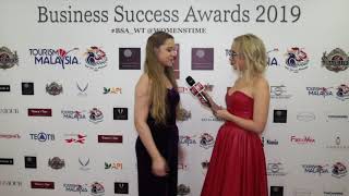 Настя Годунова на премии Business Success Awards 2019