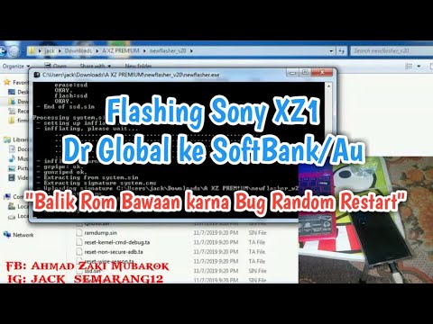 Flashing Sony XZ1