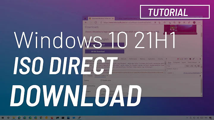 Windows 10 21H1: ISO file direct download WITHOUT Media Creation Tool