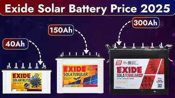 Exide Solar Battery Price 2025 | Best Battery for Inverter & DC System 2025