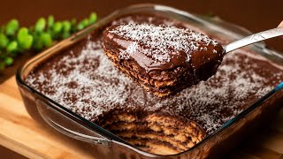 No-Bake Chocolate Layer Dessert! (Only 10 Minutes) ASMR