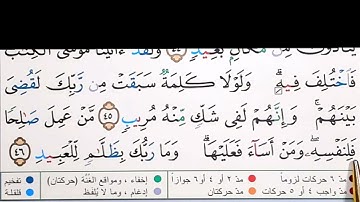 برنامج إعراب القرآن الكريم سورة فصّلت آية ( 46 )