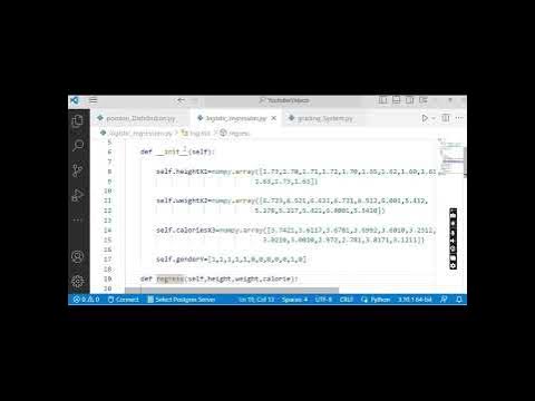 Logistic Regression python code - YouTube