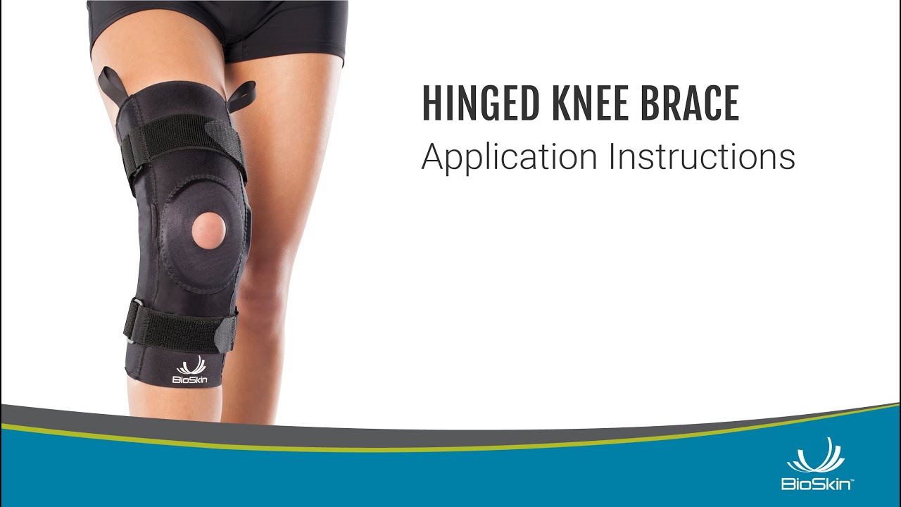 Hinged Knee Brace Application Instructions 