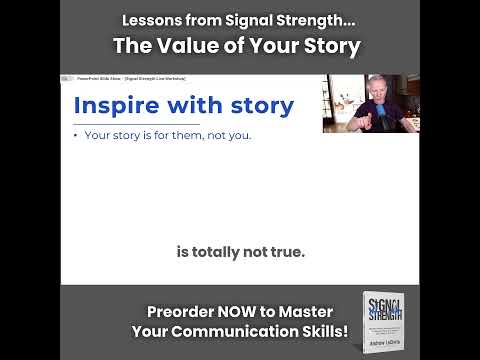 A Key Mindshift to Improve Your Communication and Story Telling