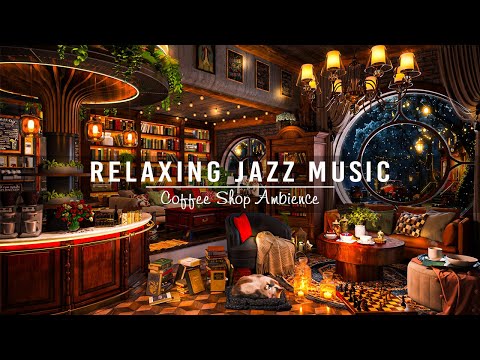 Soothing Jazz Instrumental Music for Work,Study,Relax ☕ Cozy Coffee Shop Ambience & Warm Jazz Music