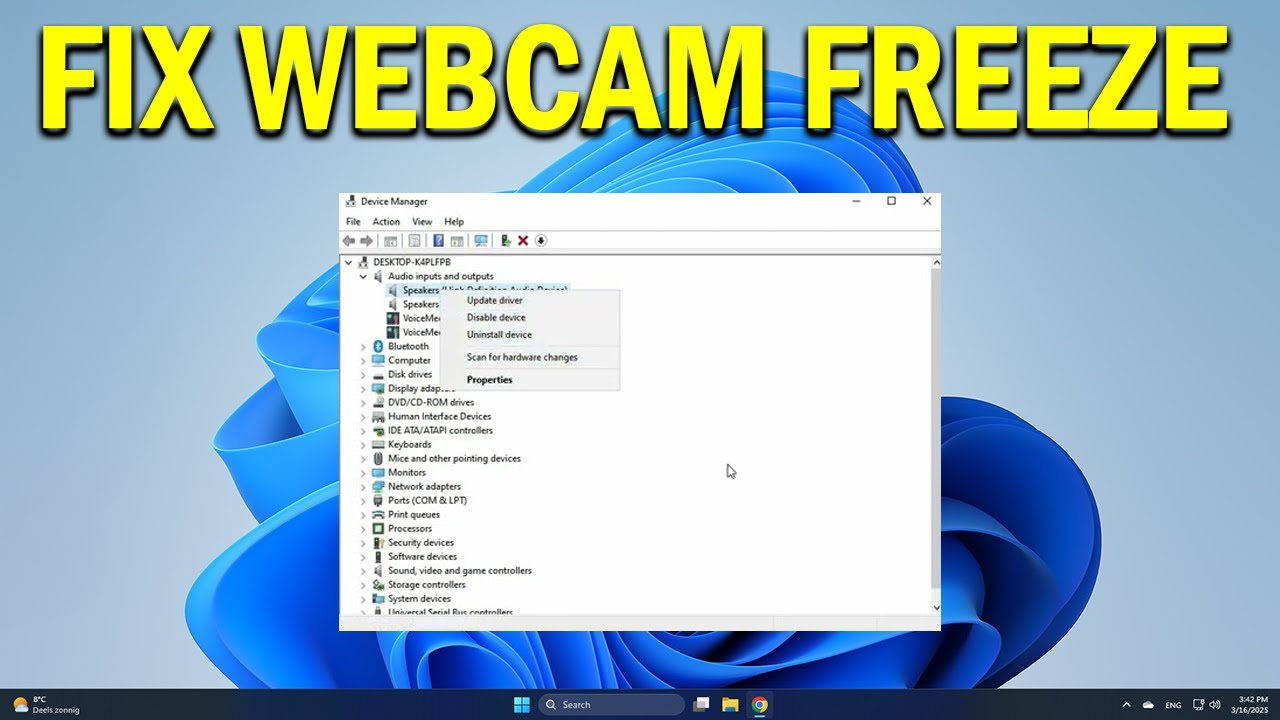 How To Fix Webcam Keeps Freezing or Crashing in Windows 10 - Quick Fix