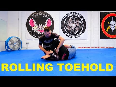 Rolling Toe Hold from Half Guard