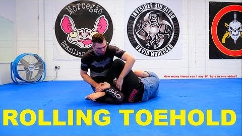 Rolling Toe Hold from Half Guard
