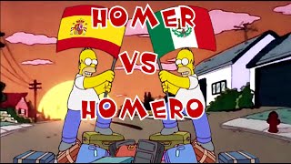 Los Simpson- castellano vs latino- comparación de Doblajes México España.