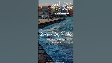 القاري سعد الغامدي سورة الروم #مصر #اكسبلور #راحة_نفسية #رسول_الانسانية