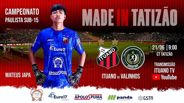SUB-15/ ITUANO X VALINHOS - 10ªRODADA | PAULISTA 2025