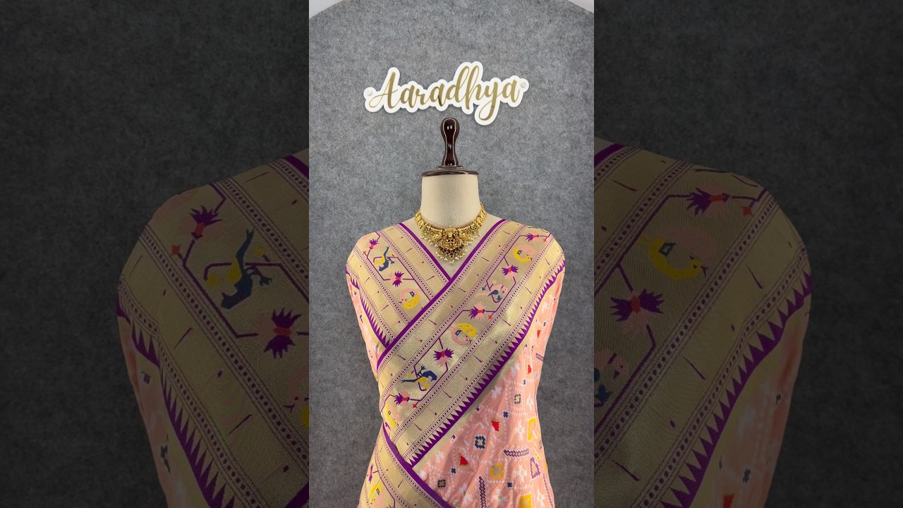 Traditional Kanchivaram Patola Paithani Silk Saree