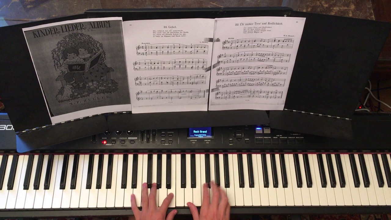 Ub' immer Treu' und Redlichkeit - Kinderlieder am Klavier - YouTube