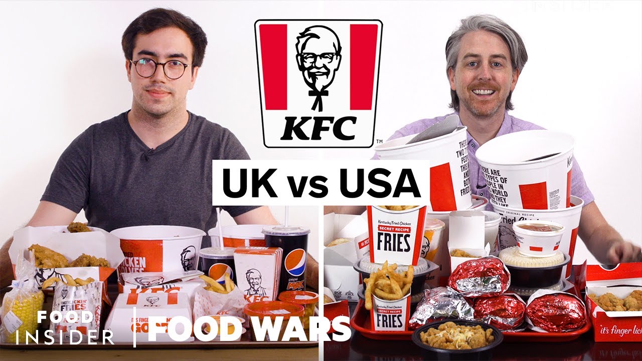 sizeof คือ  2022  US vs UK KFC | Food Wars