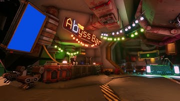 Deep Rock Galactic - The Abyss Bar (Side) Blue Screen Template