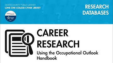 Loopbaanonderzoek: gebruik van het Occupational Outlook Handbook
