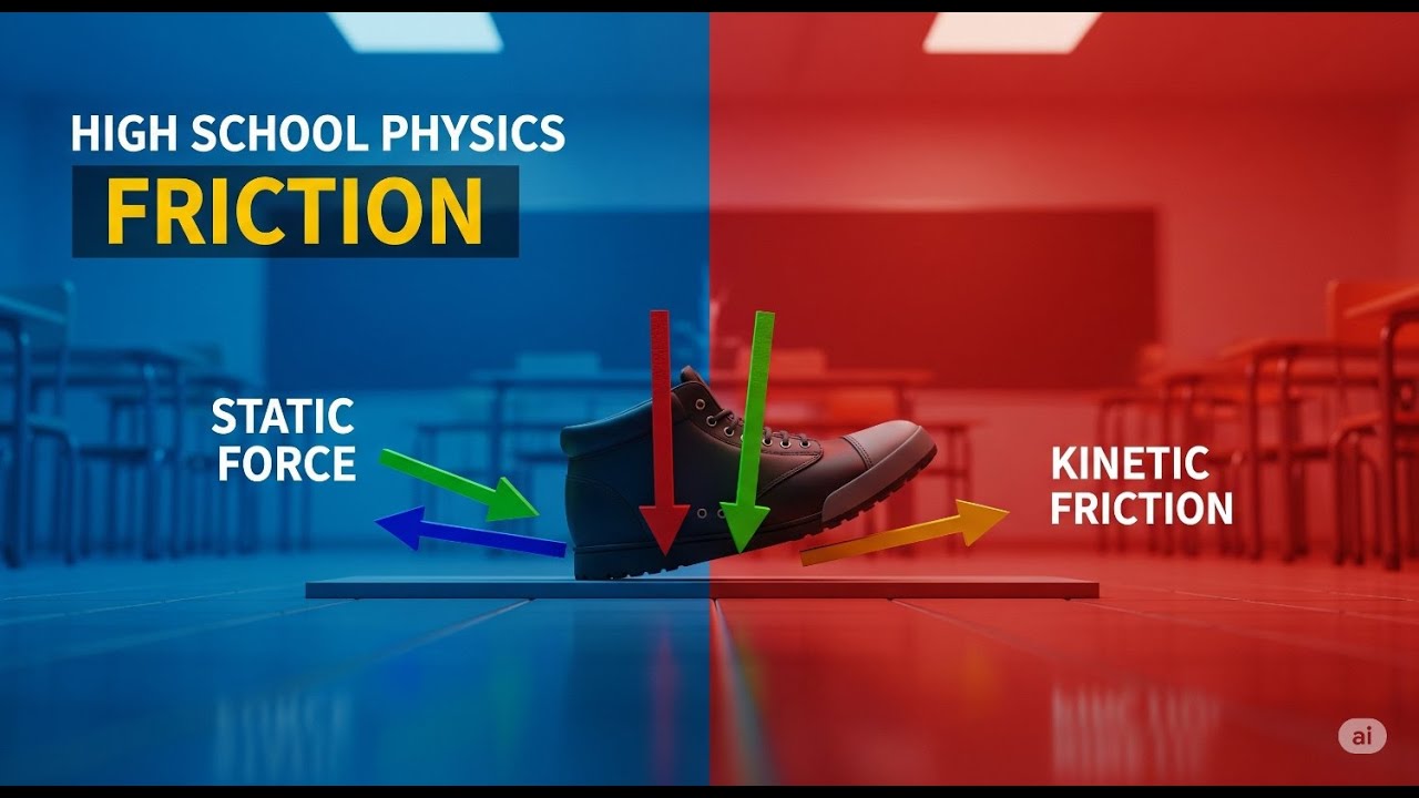 High School Physics | Episode 4: Friction – Static, Kinetic & Real-Life Applications