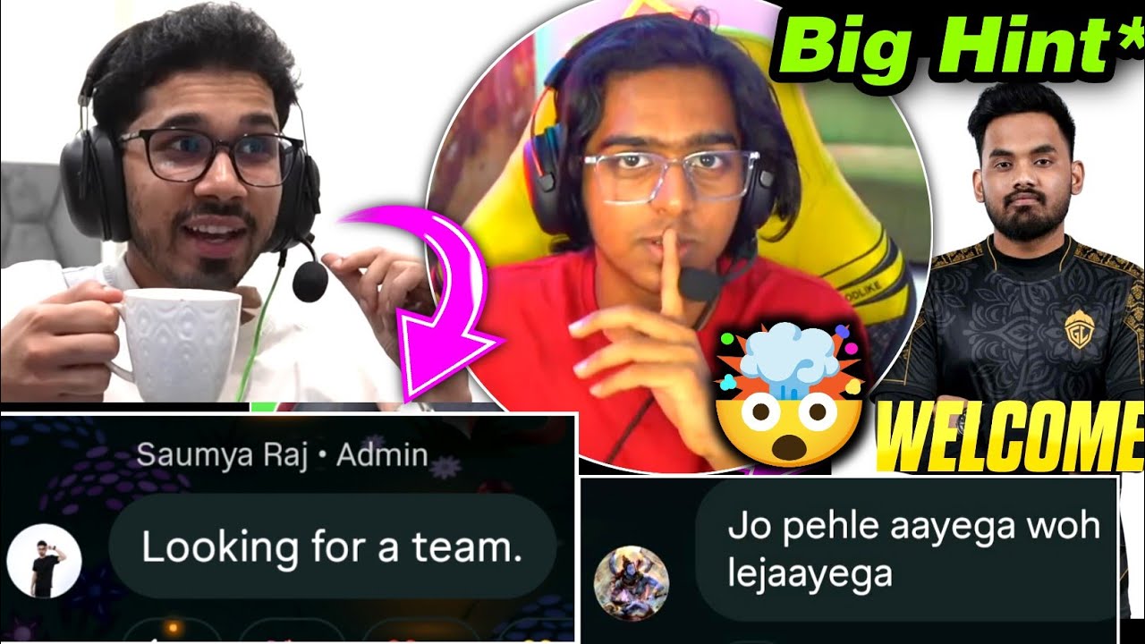 Saumraj SPower Looking For Team 🤯Trolling GodLike 🤣GodLike Lineup Hint 2️⃣ & Announcement Today 💛