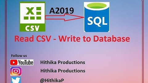 A360 read CSV | Write to Database |@Automationanywhere  | How to read CSV & write to Database | RPA