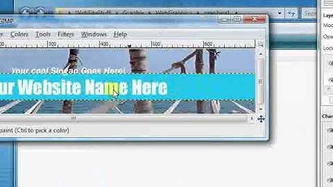 How To Create GIMP Header-Part 1
