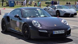 Porsche 991 TTS vs Ferrari 488 GTB vs McLaren 720s Spider vs Audi R8 vs Nissan GT-R