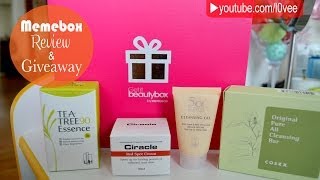 Memebox Korean Beauty Products Review (Special Edition) + GIVEAWAY | l0vee