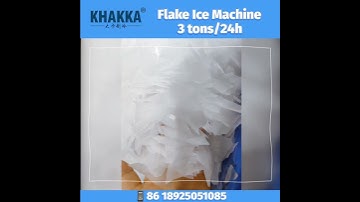 👉3 tons flake ice machine with Bitzer compressor,air cooled, is ready to ship
