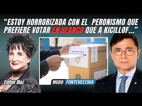 Esther Díaz: “I would have preferred to die than see this”