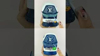 Fake Vs Real Blue LV Sneaker #sneakerhead #sneakers #viral